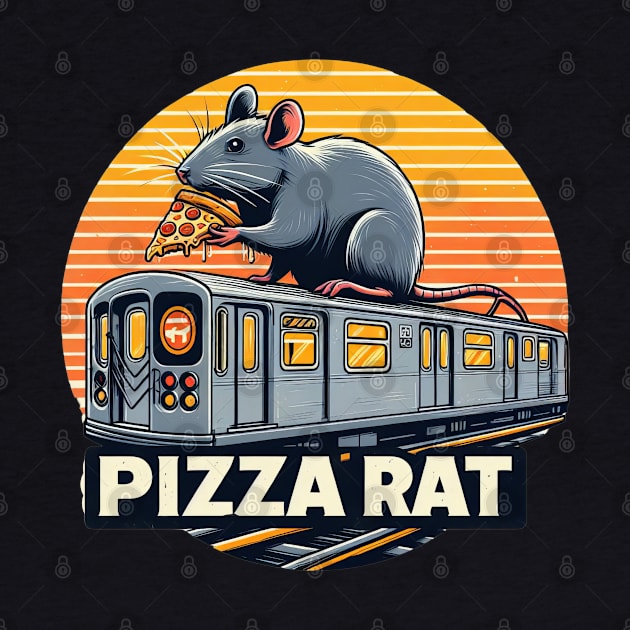 Pizza Rat New York Subway NYC Subway Train by Nysa Design